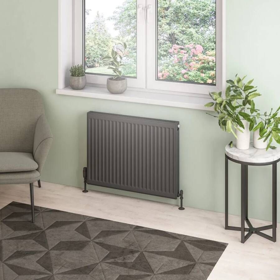Eastbrook Type 21 paneelradiator 80x60cm 1349W antraciet