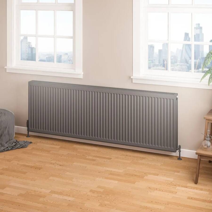 Eastbrook Type 22 paneelradiator 180x60cm 3734W antraciet
