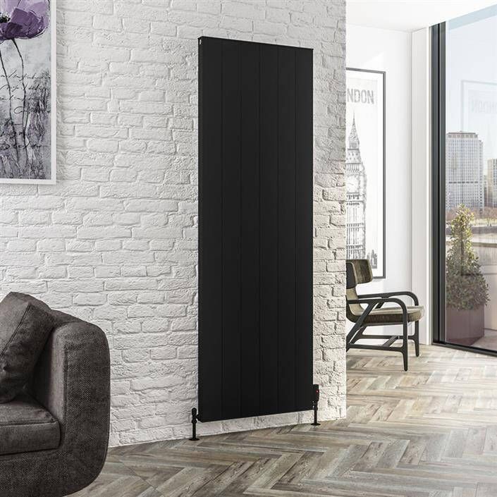 Eastbrook Vesima radiator 60x180cm aluminium 2134W zwart mat