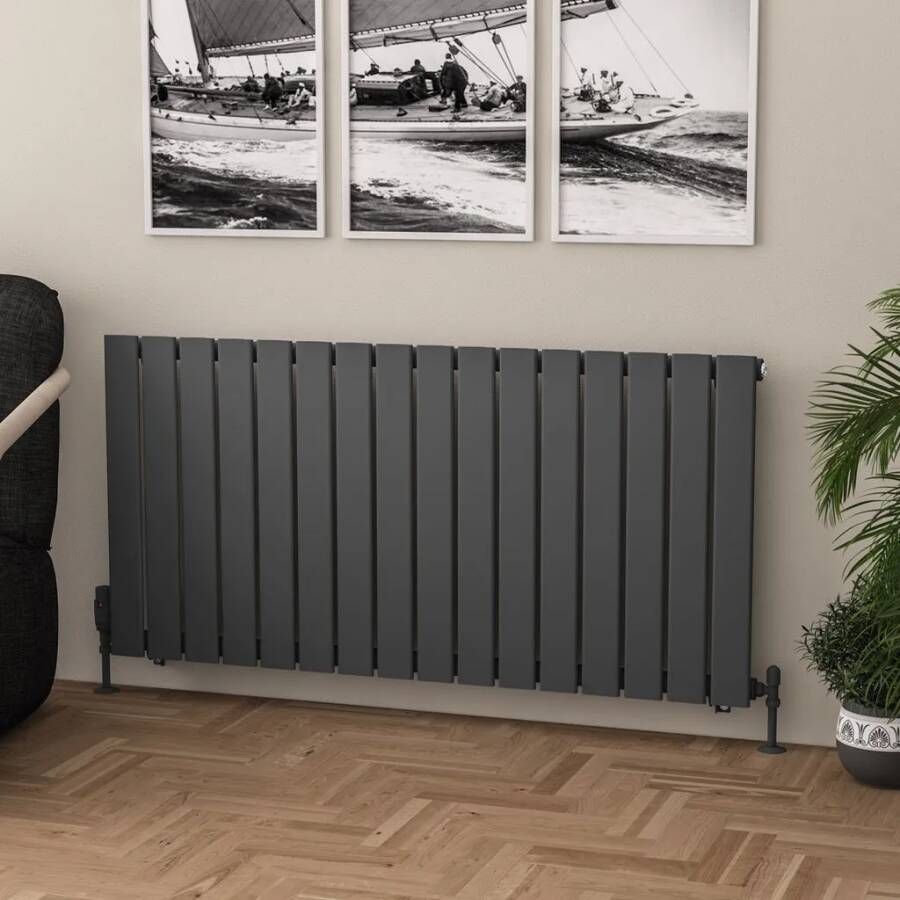 Eastbrook Warrington paneelradiator type 10 120x60cm 1060W antraciet