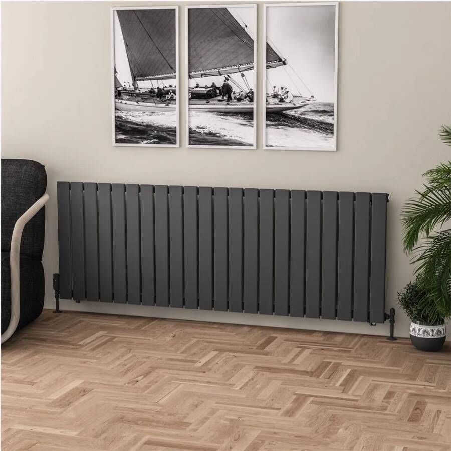 Eastbrook Warrington paneelradiator type 10 165x60cm 1455W antraciet