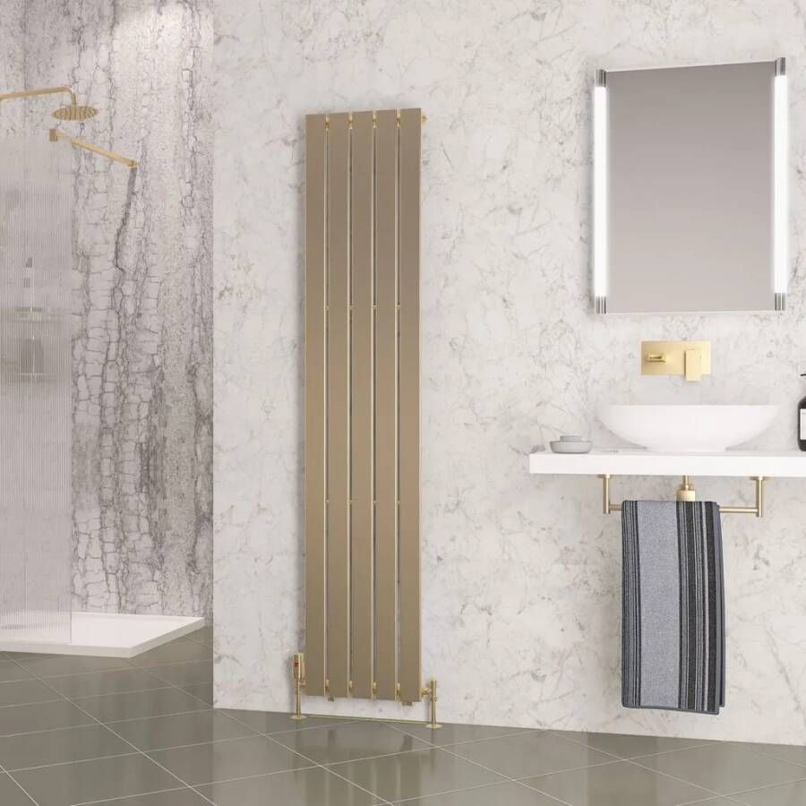 Eastbrook Warrington paneelradiator type 10 38x180cm 738W messing geborsteld
