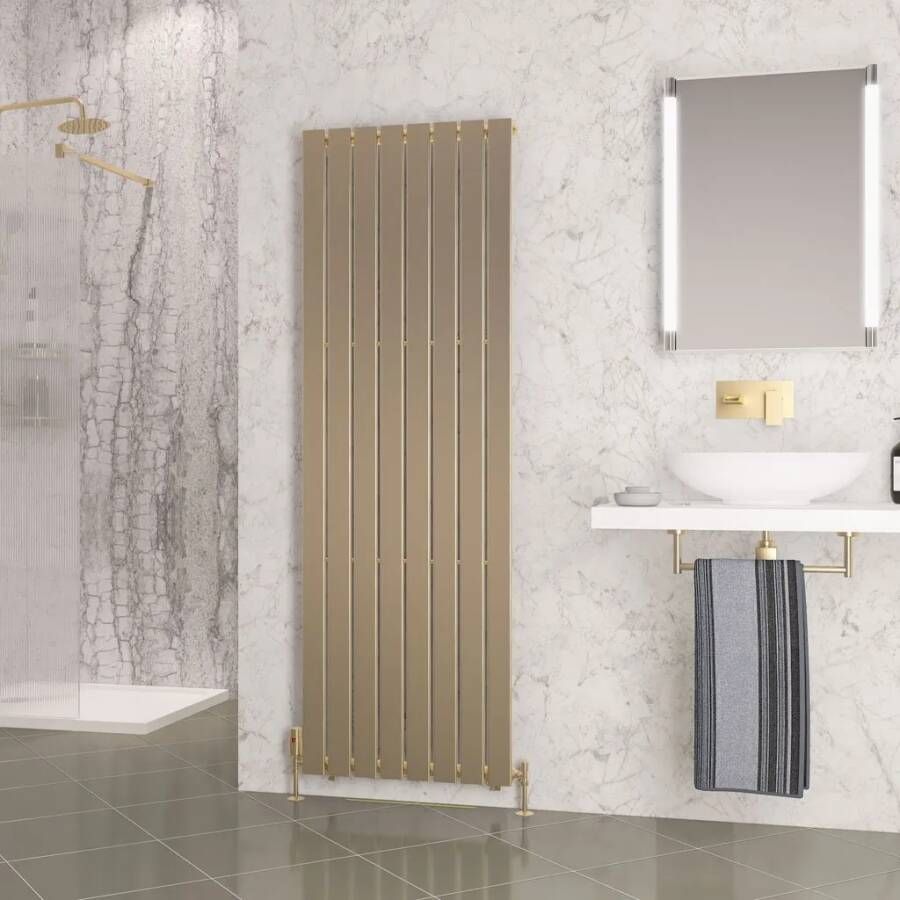 Eastbrook Warrington paneelradiator type 10 60x180cm 1181W messing geborsteld