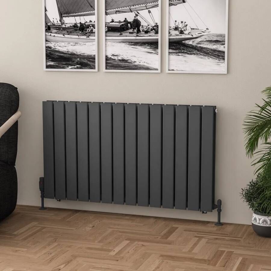 Eastbrook Warrington paneelradiator type 20 105x60cm 1699W antraciet