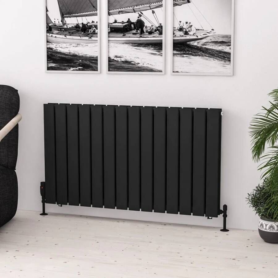 Eastbrook Warrington paneelradiator type 20 105x60cm 1699W zwart mat