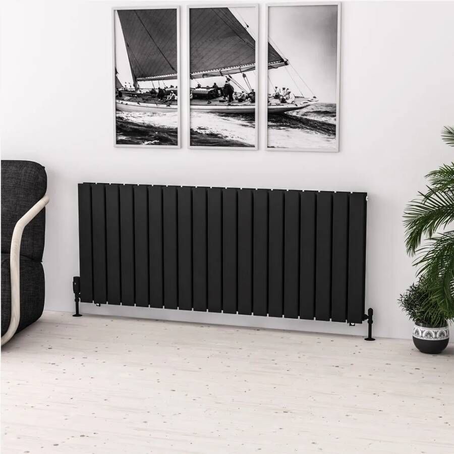 Eastbrook Warrington paneelradiator type 20 145x60cm 2303W zwart mat