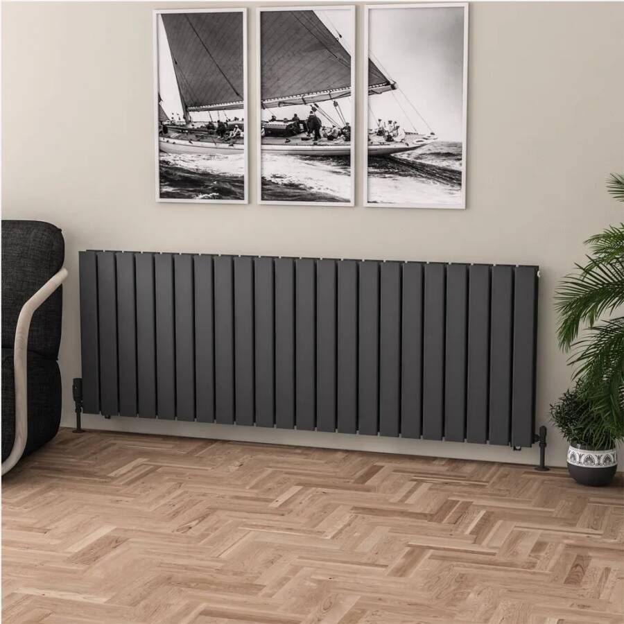 Eastbrook Warrington paneelradiator type 20 165x60cm 2668W antraciet