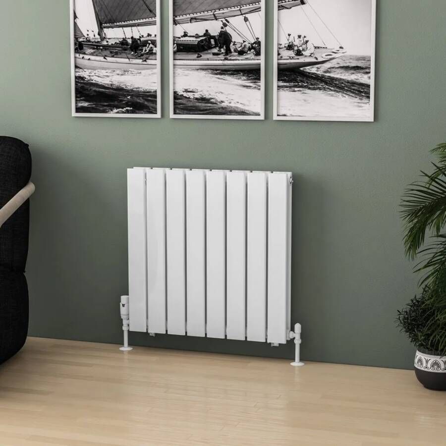 Eastbrook Warrington paneelradiator type 20 60x60cm 970W wit glans