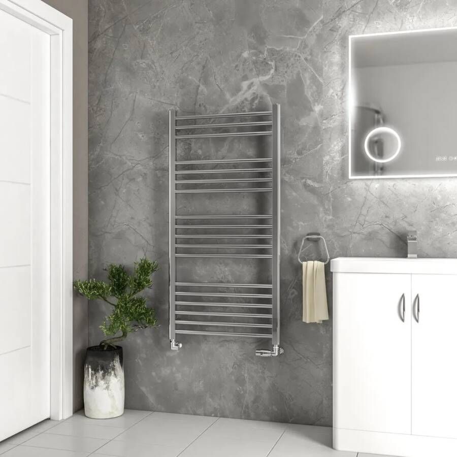 Eastbrook Wendover handdoekradiator 60x120cm 537W RVS gepolijst