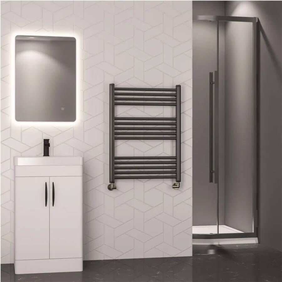 Eastbrook Wendover handdoekradiator 60x80cm 360W brons geborsteld