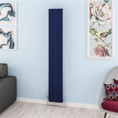 Eastbrook Withington radiator 30x180cm aluminium 812W blauw