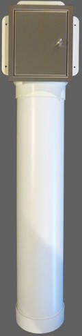 Etsero Roll-up closetrollen dispenser 13.7x77x13.5cm v. maximaal 6 rollen RVS geborsteld