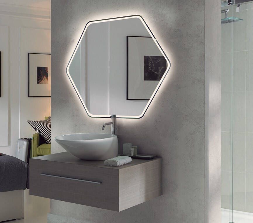 FOCCO Colette LED design spiegel 75cm met touchbediening