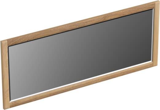 Forzalaqua Gela 2.0 spiegel 120x50cm Rechthoek zonder verlichting met frame Massief Eiken Smoke 8071870