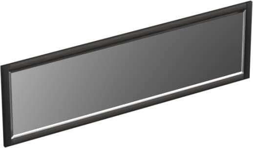 Forzalaqua Gela 2.0 spiegel 160x50cm Rechthoek zonder verlichting met frame Massief Eiken Black oiled 8070160