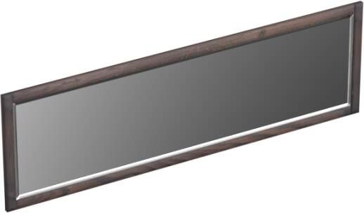 Forzalaqua Gela 2.0 spiegel 160x50cm Rechthoek zonder verlichting met frame Massief Eiken Charcoal 8072165