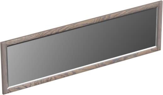Forzalaqua Gela 2.0 spiegel 160x50cm Rechthoek zonder verlichting met frame Massief Eiken Silver Grey 8071595