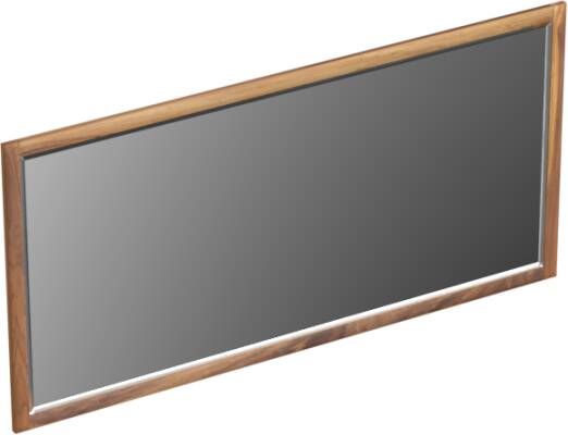 Forzalaqua Gela 2.0 spiegel 160x80cm Rechthoek zonder verlichting met frame Massief Eiken Pure Walnut 8070480