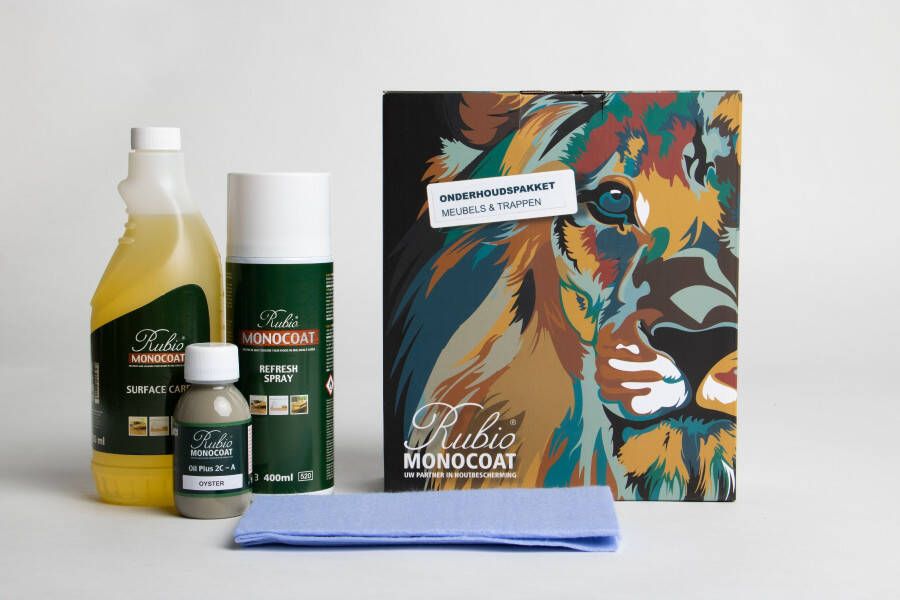 Forzalaqua Onderhoudsset Eiken Schuurspons Doek & Olie Oyster