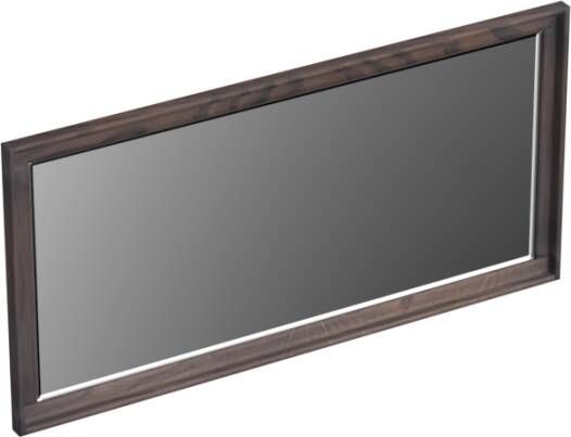 Forzalaqua Reno 2.0 spiegel 100x50cm Rechthoek zonder verlichting met frame Massief Eiken Charcoal 8072290