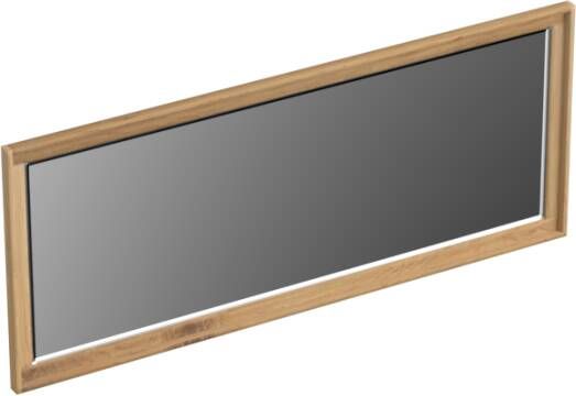 Forzalaqua Reno 2.0 spiegel 100x80cm Rechthoek zonder verlichting met frame Massief Eiken Smoke 8072045