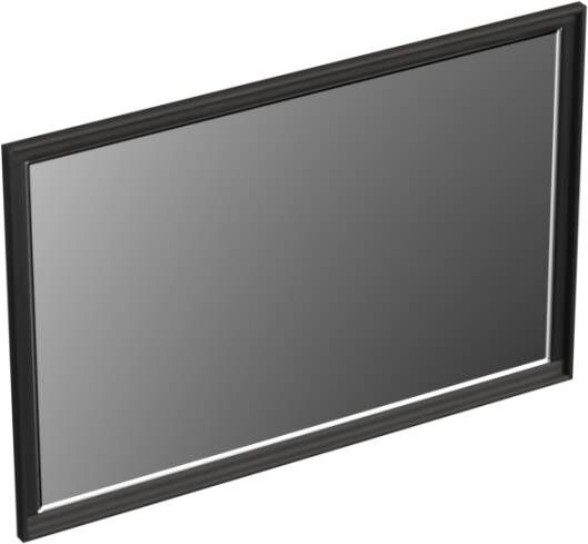 Forzalaqua Reno 2.0 spiegel 120x80cm Rechthoek zonder verlichting met frame Massief Eiken Black oiled 8070330