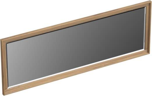 Forzalaqua Reno 2.0 spiegel 140x50cm Rechthoek zonder verlichting met frame Massief Eiken Oyster 8071160