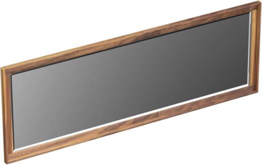 Forzalaqua Reno 2.0 spiegel 140x50cm Rechthoek zonder verlichting met frame Massief Eiken Pure Walnut 8070590