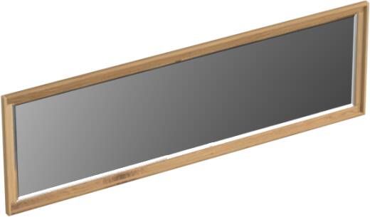 Forzalaqua Reno 2.0 spiegel 160x50cm Rechthoek zonder verlichting met frame Massief Eiken Smoke 8072020