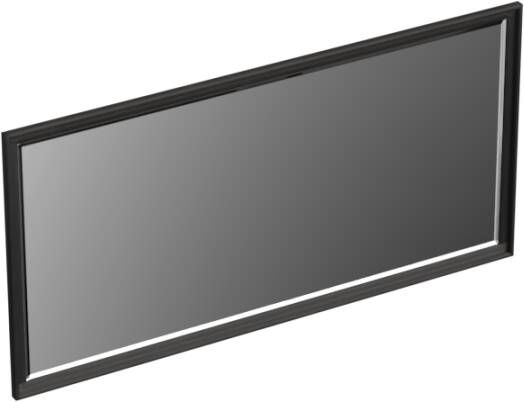 Forzalaqua Reno 2.0 spiegel 160x80cm Rechthoek zonder verlichting met frame Massief Eiken Black oiled 8070340