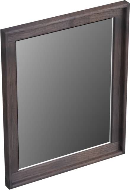 Forzalaqua Reno 2.0 spiegel 40x50cm Rechthoek zonder verlichting met frame Massief Eiken Charcoal 8072270