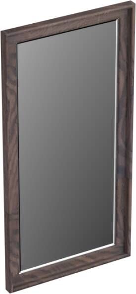 Forzalaqua Reno 2.0 spiegel 40x80cm Rechthoek zonder verlichting met frame Massief Eiken Charcoal 8072310