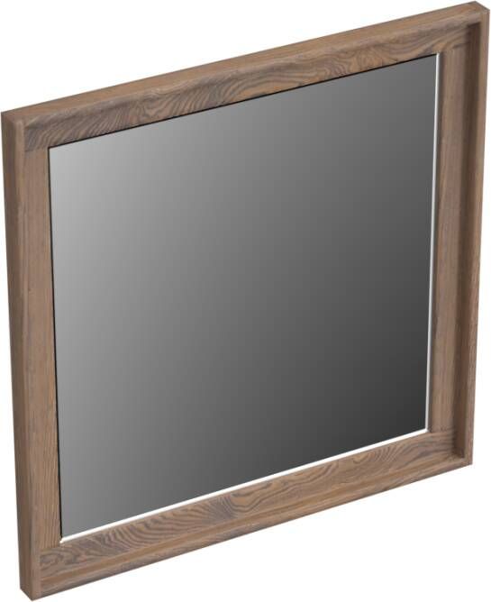 Forzalaqua Reno 2.0 spiegel 50x50cm Vierkant zonder verlichting met frame Massief Eiken Havanna 8071420