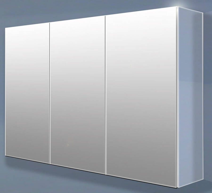 Royal Plaza Timothy spiegelkast 120cm met 3 deuren grijs 67039