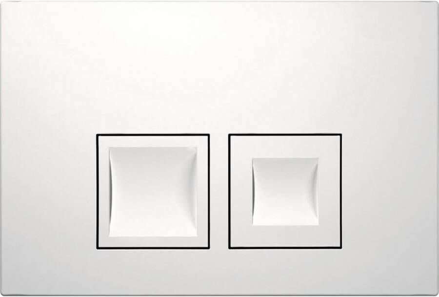 Geberit Delta 35 bedieningsplaat voor 2toets spoeling 246x164x25 cm kunststof alpien wit 115135115