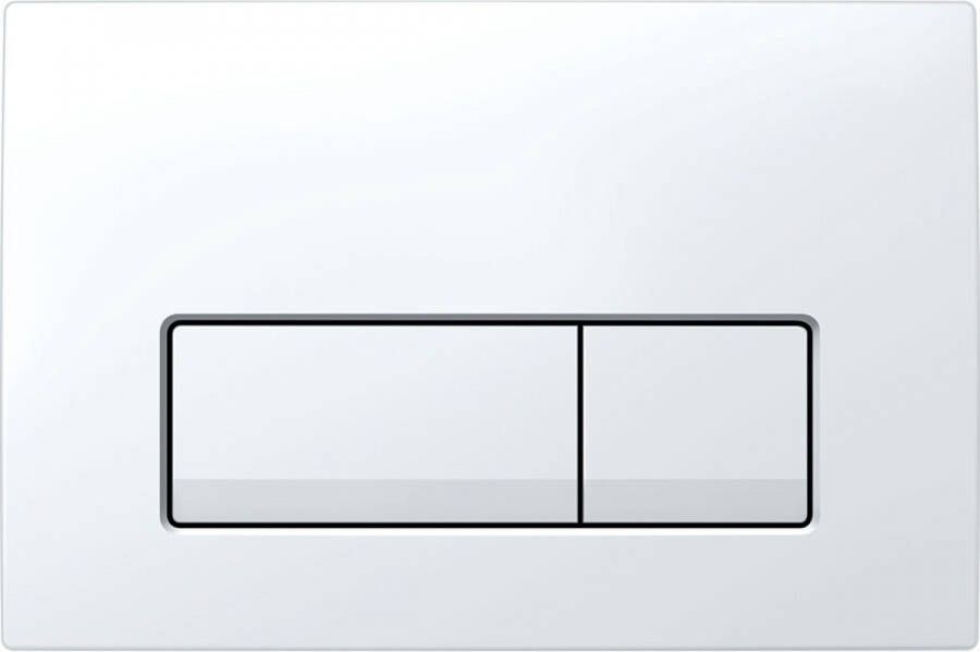 Geberit Delta bedieningsplaat 2-toets spoeling alpien wit 115105115