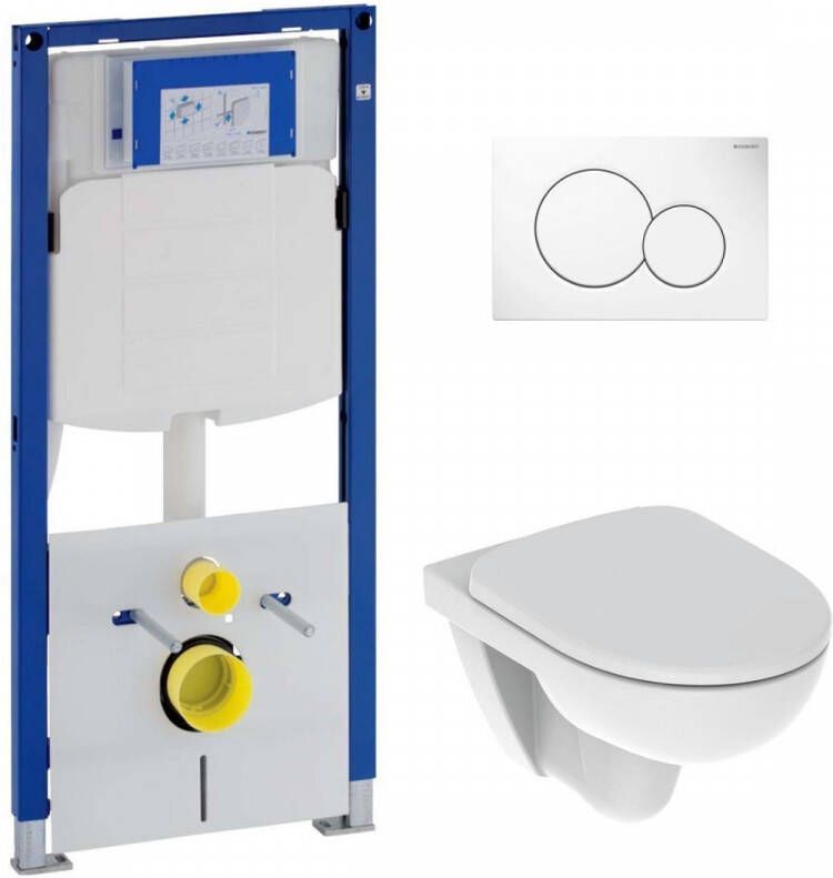 Geberit UP320 toiletset met 280 Rimfree toilet en softclose zitting