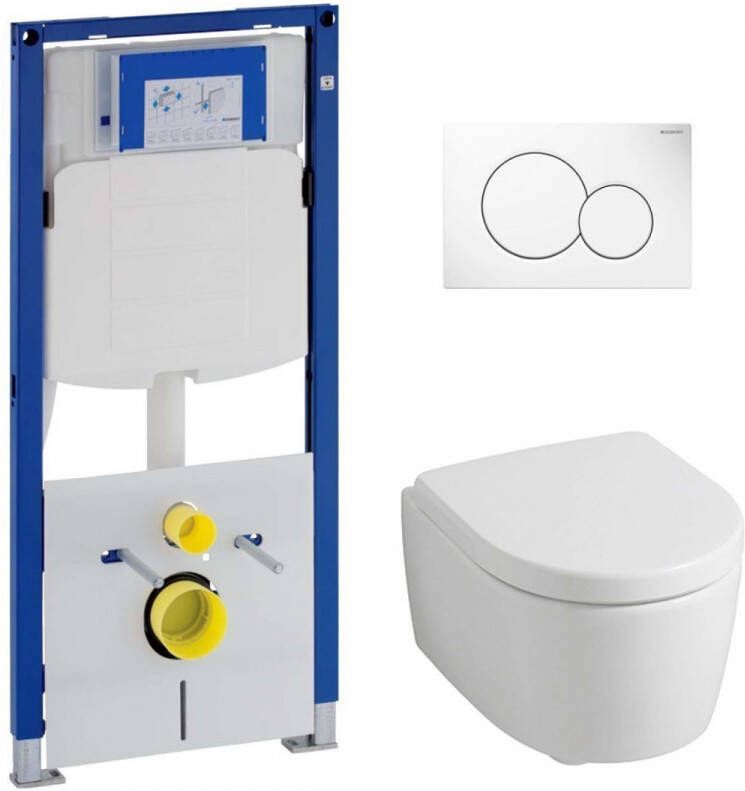 Geberit UP320 toiletset met iCon Rimfree Compact en softclose zitting