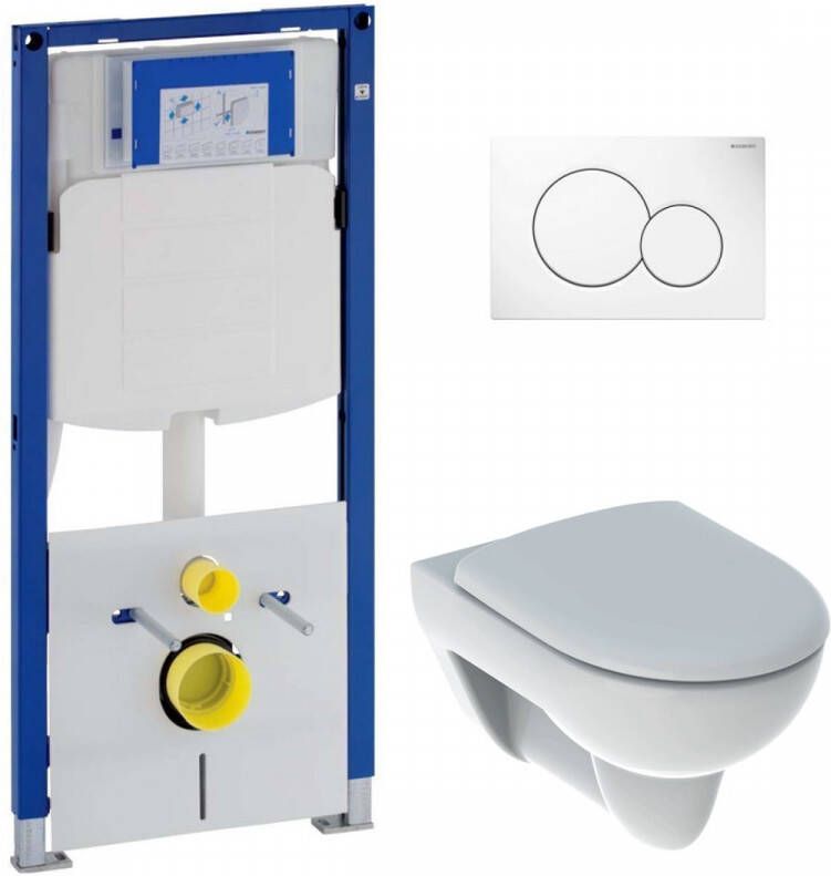 Geberit UP320 toiletset met Renova Rimfree toilet en softclose zitting