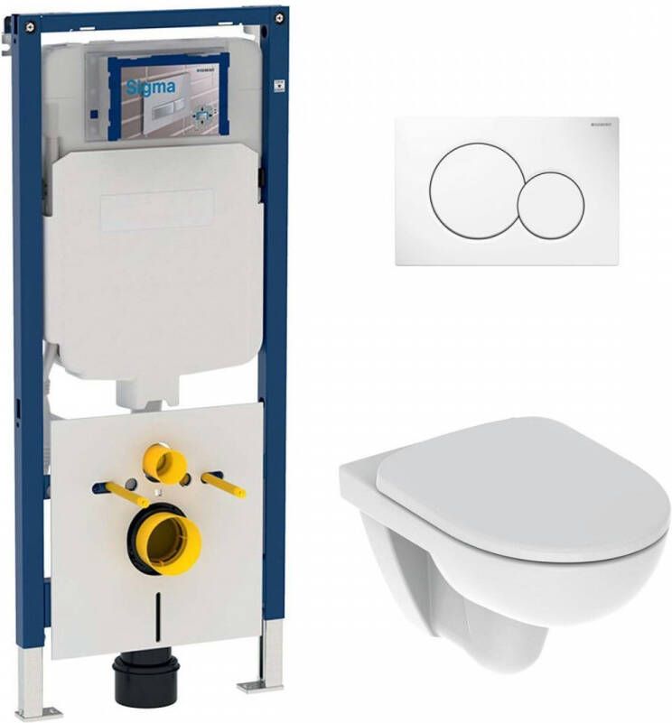 Geberit UP720 toiletset met 280 Rimfree toilet en softclose zitting