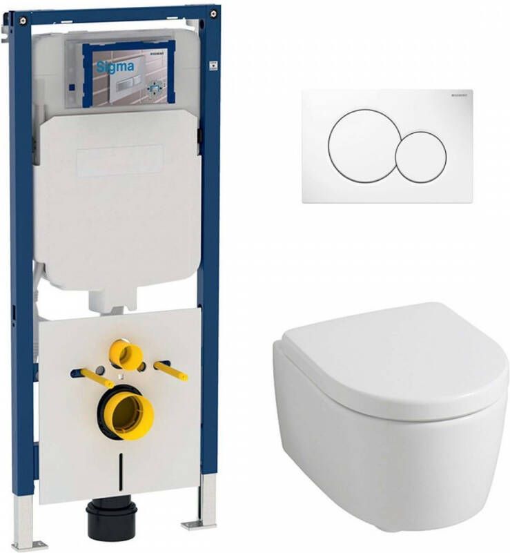 Geberit UP720 toiletset met iCon Rimfree Compact en softclose zitting