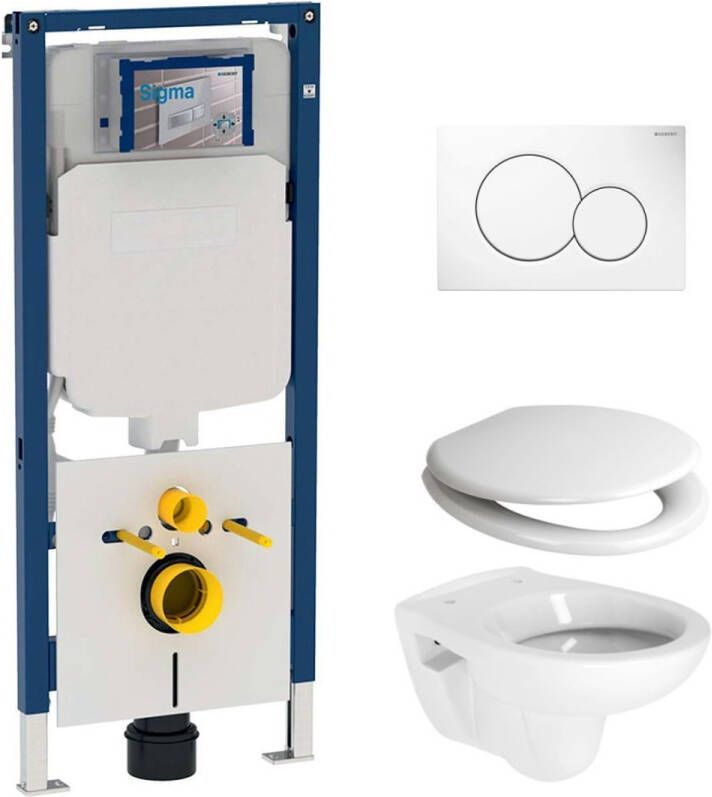 Geberit UP720 toiletset met Plieger Compact toilet en softclose zitting