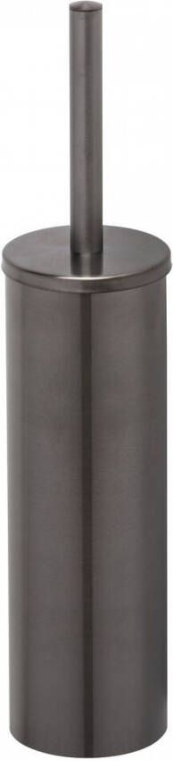 Geesa Nemox Toiletborstel vrijstaand witte borstelkop zwart metaal geborsteld 916511-09 - Foto 1