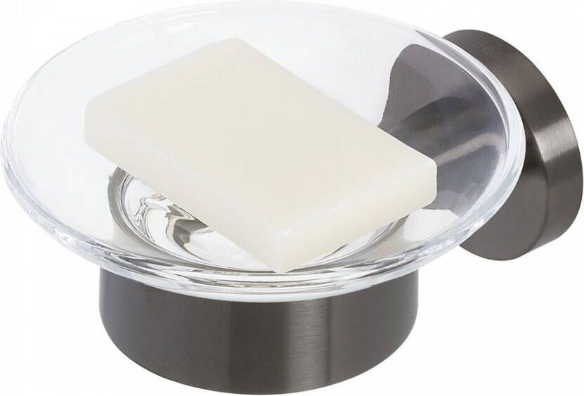 Geesa Nemox zeepschaal 10 6 x 12 4 x 5 8 cm zwart metaal geborsteld