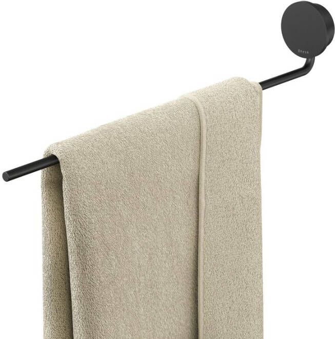 Geesa Opal Handdoekrek 1 Arm 2x40x7 1 cm Zwart