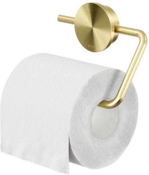 Geesa Opal toiletrolhouder zonder klep 13 8x1 9x11 3cm geborsteld goud