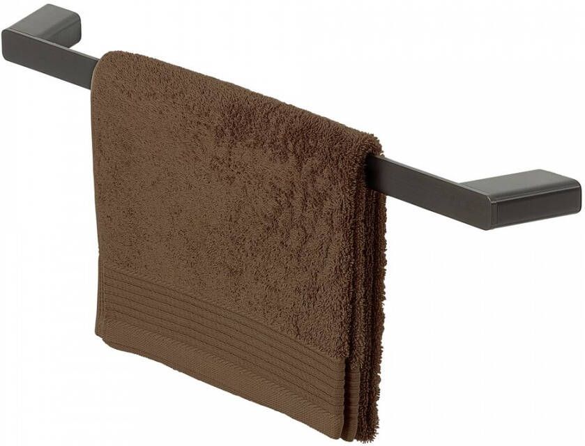Geesa Shift handdoekrek 65cm zwart metaal geborsteld