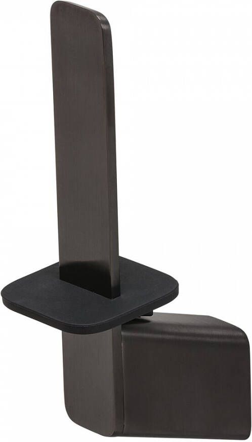 Geesa Shift reserverolhouder 5 6 x 10 3 x 20 2 cm zwart metaal geborsteld