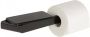 Geesa Shift Toiletrolhouder zonder klep met planchet Zwart metaal geborsteld 919924-09 - Thumbnail 3