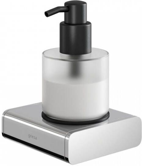 Geesa Zeepdispenser Shift Pomp 200 ml met Gesatineerd Glas Chroom